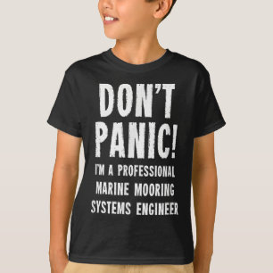 Marine anker systemen ingenieur t-shirt