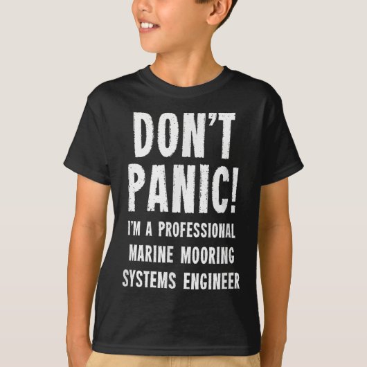 Marine anker systemen ingenieur t-shirt (Voorkant)