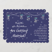 Marine Aqua Gele Bloem Metselwerk Pot Verlovingsfe Kaart (Voorkant / Achterkant)