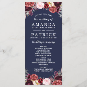 Marine Automne Marsala Blush Peony Programmes de m