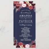 Marine Automne Marsala Blush Peony Programmes de m (Devant / Derrière)