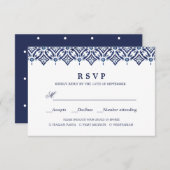Marine Azulejo | CHOIX DE REPAS DE MARIAGE RSVP (Devant / Derrière)