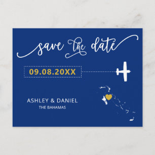 Marine Bahamas Mariage Enregistrer la carte postal