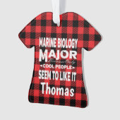 Marine Biology College Major Red Plaid (devant)