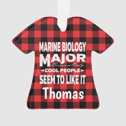 Marine Biology College Major Red Plaid (devant)