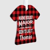 Marine Biology College Major Red Plaid (devant)