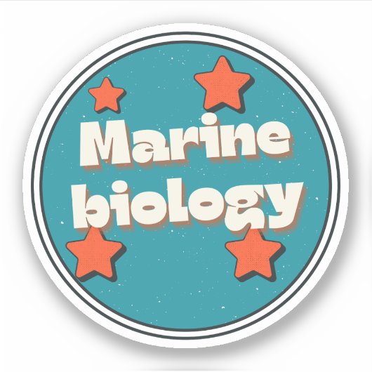 Marine Biology Sticker (Voorkant)