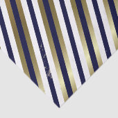 Marine, blanc, papier de soie de soie diagonal de (Détail)