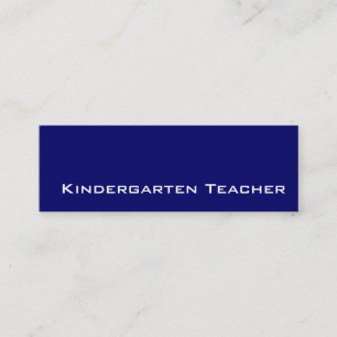Marine blanche Enseignant de maternelle cartes de 