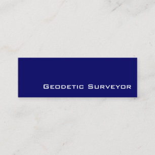 Marine blanche Geodetic Surveyor cartes de visite