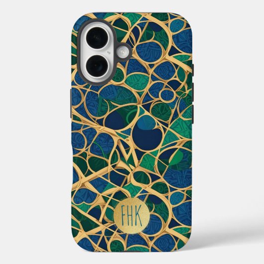 Marine Blauw, Blauwgroen, Emerald Case-Mate iPhone Case (Achterkant)