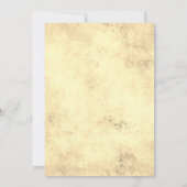 Marine Blauw en Goud Stromende Alcohol Inkt Trouwe Kaart (Achterkant)