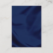 Marine Blauw Goud Ivoor Beige QR Code Trouwwebsite Informatiekaartje (Achterkant)