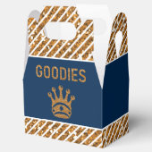 Marine Blauw Goud Koninklijke Prins Kroon Verjaard Bedankdoosjes (Geopend)