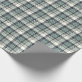 Marine Blauw Kustvlakte Patroon Cadeaupapier (Hoek)