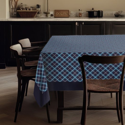 Marine Blauw Picknick Tafelkleed met Klassiek Plak