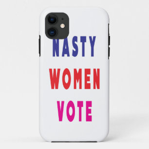 Marine Blauw Rood Roze Magenta Nasty Vrouwen Stem iPhone 11 Hoesje