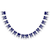 Marine Blauw, Wit, Grijs Cheerleader Verjaardag Vlaggetjes (Alle)