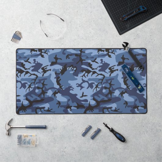 Marine Blauwe Camouflage, Militair, Leger Bureaumat (Werkstation)