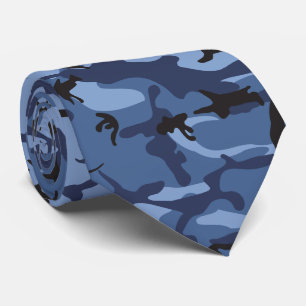 Marine Blauwe Camouflage, Militair, Leger Stropdas