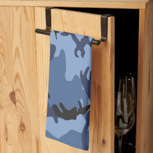Marine Blauwe Camouflage, Militair, Leger Theedoek