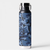 Marine Blauwe Camouflage, Militair, Leger Waterfles (Voorkant)