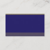 Marine Bleu Art Déco Posh Mariage Cartes de Place (Dos)