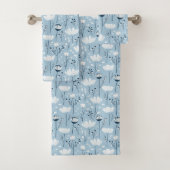 Marine bleu clair Aquarelle blanche Floral Cadeau (En situation)