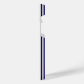 Marine bleu et beige cinq bandes motif (Côté gauche)