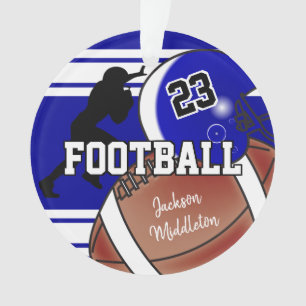 Marine bleu et blanc Personnalisez le football