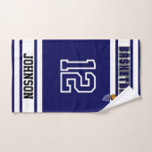 Marine Bleu et Blanc Sport 🏀 Basketball Cuisine à (Serviette à main)