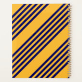 Marine bleu et jaune soleil cinq bandes motif (Dos)