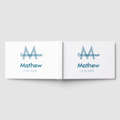 Marine bleu groomsman nom lettre date masculin par (Complet)