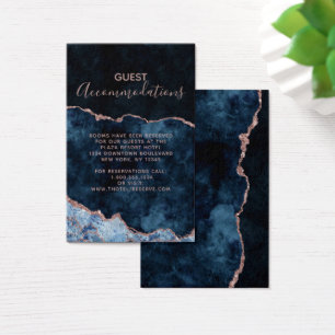 Marine Blue Agate Mariage Hébergements Insérer une