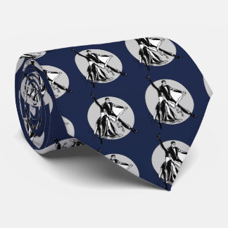 Marine Blue Ballroom Dancing Cravate