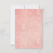 Marine Blue Blush Rose Rose Boho mariage RSVP (Dos)
