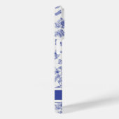 Marine Blue Butterfly Toile iPhone 14 Pro Coque (Verso / Droite)