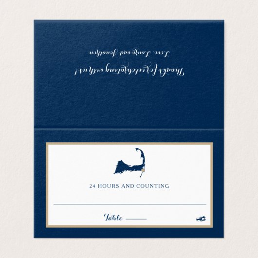 Marine Blue Chatham Cape Cod Mariage assis (Outside Unfolded)