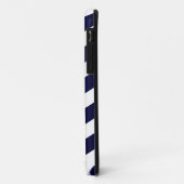 Marine Blue Chevron Motif Coque Savvy iPhone 5 Coq (Dos/Gauche)