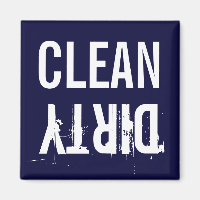 Marine Blue Clean Lave-vaisselle sale Magnet de cu