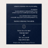 Marine Blue Custom Logo Restauration Nom de la nou (Outside Unfolded)