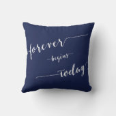 Marine Blue Forever commence aujourd'hui Coussins  (Verso)