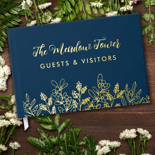 Marine Blue Gold Meadow Fleurs BnB Cottage