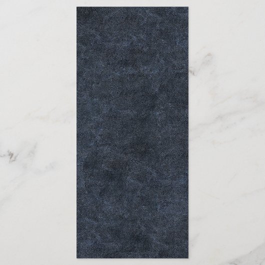 Marine Blue Gold String Lights Bokeh Menu Mariage (Dos)