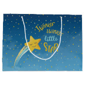 Marine Blue Gold Twinkle petit sac cadeau Star (Dos)