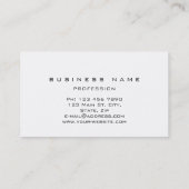 Marine Blue Grungy Gold Marble Vip Carte de visite (Dos)