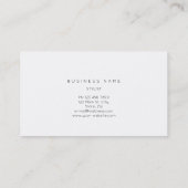 Marine Blue Grungy Gold Marble Vip Carte de visite (Dos)