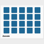 Marine Blue hex code 00558B Vierkante Sticker (Vel)
