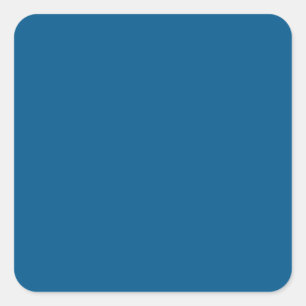 Marine Blue hex code 00558B Vierkante Sticker