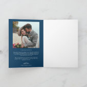 Marine Blue Retro Amour & Merci White Arch Mariage (Intérieur)